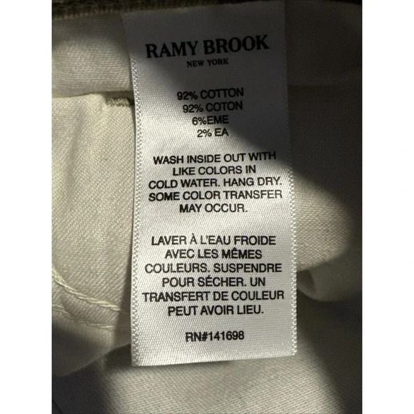 NWT RAMY BROOK Size 24 Army Camo Denim Jeans Katie 8” Low Rise Double Button - Picture 8 of 10